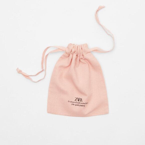 ZARA SHIMMERY 24K GOLD PLATED EARRINGS - Picture 6 of 8